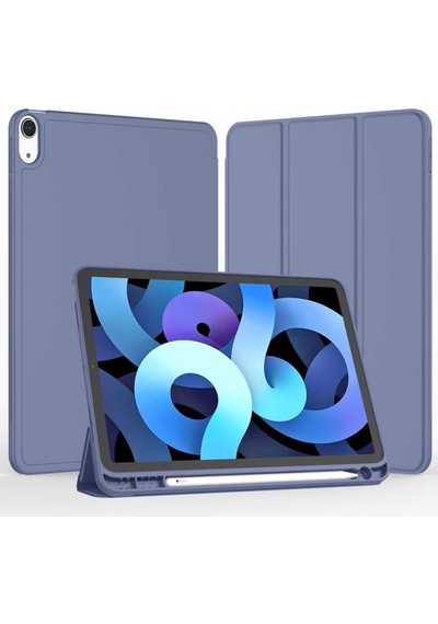 Apple Uyumlu iPad, Air 11inç M2 2024 Kılıf Kalem Bölmeli Smart Case A2902 A2903 A2904