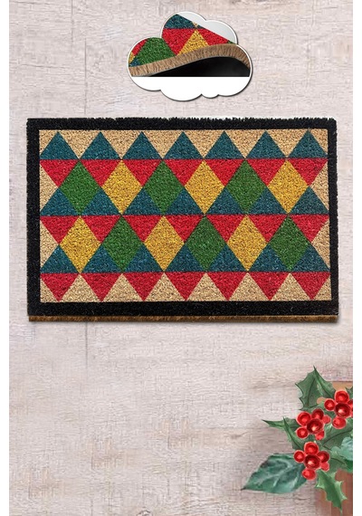 Coco Doras 40x60 Cm Doğal Koko Kıl Paspas,hindistan Naturel Kapı Önü Paspası Kahverengi