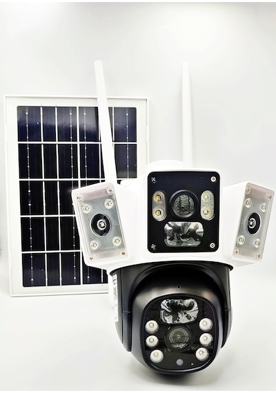 3037- Full Hd Solar Güneş Enerjili Kamera - 4g Sim Kartlı Solar