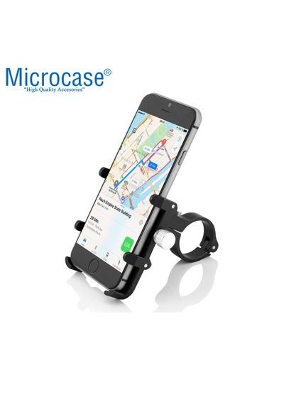 Microcase Pro 2 Alüminyum Ayarlanabilir Motosiklet Bisiklet Scooter Telefon Tutucu - Al5092 Siyah