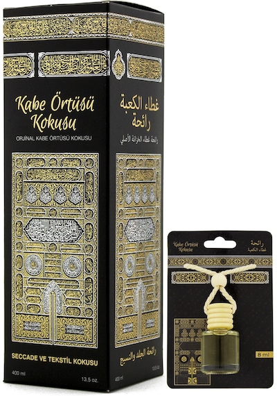 Kabe Örtüsü Kokusu 400ml Sprey Ve Kabe Örtüsü Kokusu 8 Ml Araba Kokusu Cam Şişe