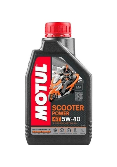 Motul Scooter PoWer 5W-40 4t Tam Sentetik Motosiklet Motor Yağı 1  L