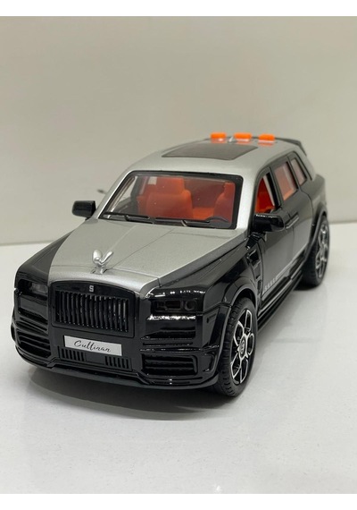 Scowetto Sürtmeli Sesli Işıklı Müzikli Lüks Makam Arabası 18 Cm Açılabilir Kapılar. Rolls Royce - Siyah