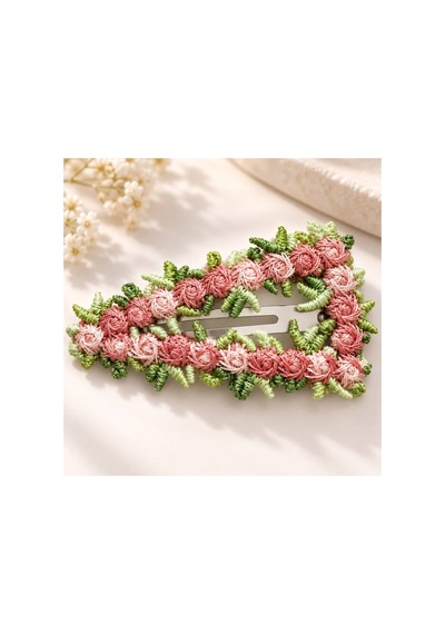 Çiçek Detaylı Üçgen Çıtçıt Saç Tokası - Pembe Pembe Üçgen - 923833735 Pembe Üçgen - 923833735 Pembe Üçgen