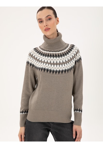 Pierre Cardin Kadın Vizon Kazak /triko 50291034-vr052 Vizon