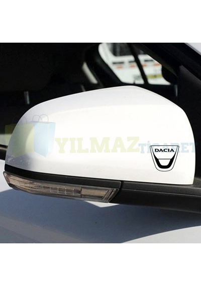 Dacia Logo Ayna Oto Sticker Yapıştırma Çıkartma Etiket 6 Adet 4-5 Cm Arasıdır