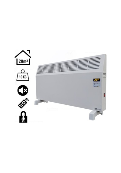 Konvektör 2500w Dijital Elektrikli Isıtıcı Beyaz