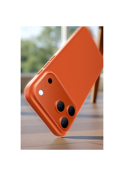 Torras Apple iPhone Uyumlu 17 Pro Max Slimfit Magsafe Kılıf Turuncu