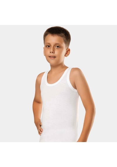 Türen Erkek Çocuk Atlet 2'li Paket 303 Beyaz