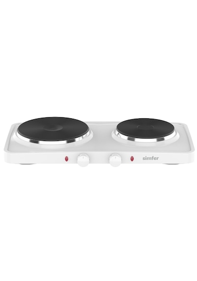 Simfer HP2500W Hot Plate İki Gözlü Elektrikli Ocak Beyaz