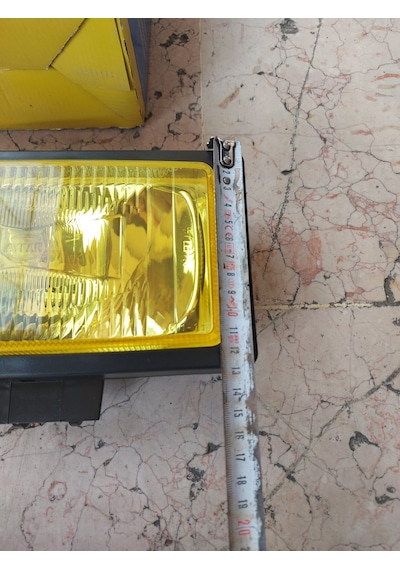 Sis Lambası Desenli Sarı Cam Halogen Kapaklı Sis Farı Ø 242x133