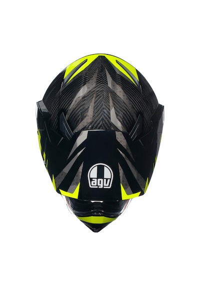 Agv AX-9 Multi Steppa Carbon Kapalı Kask Sarı - Siyah