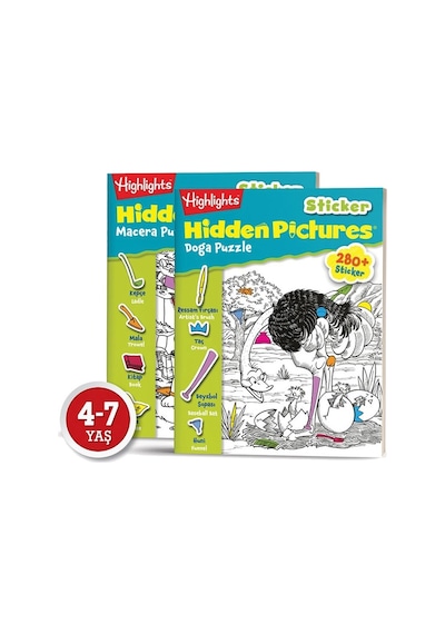 Sticker Hidden Pictures 2'Li Set - Dikkat Atölyesi Yayınları