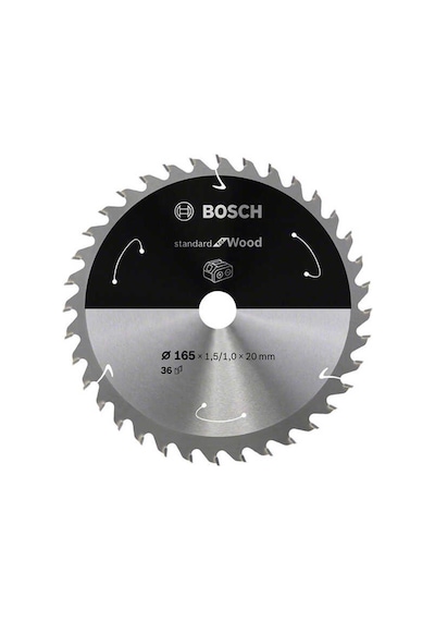 Bosch Standard For Wood 165x20-36 Daire Testere Bıçağı - 2608837686