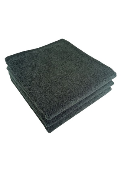 3 Adet Saç Boyası Tutmayan Mikrofiber El Yüz Kuaför Spor Havlusu Gri