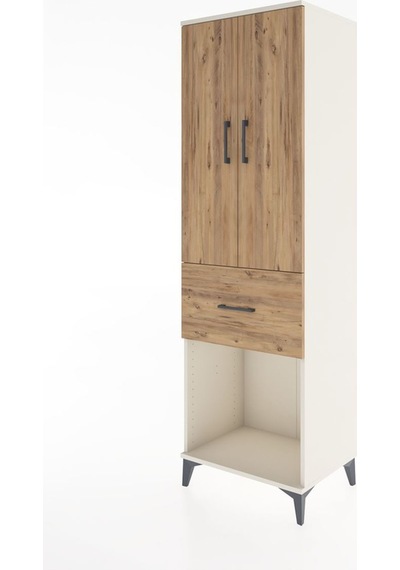 Hyperion Dolap Tek Raflı Tek Çekmeceli Tek Askılı 60x44x195 Aytaşı-çam Aytası