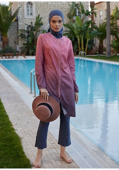 Mayovera Kapalı Mayo- Paraşüt Ombreli Tek Üst Pembe