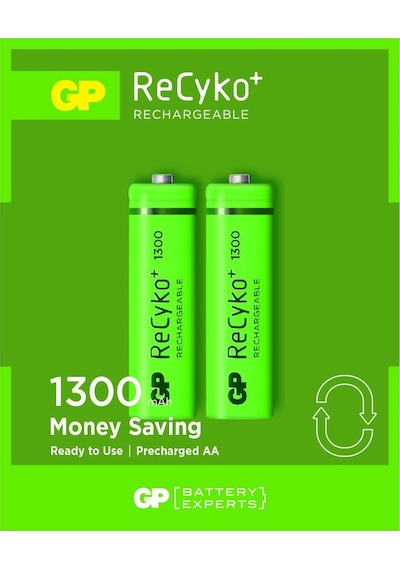 GP ReCyko+ GP130AAHCEMTR-2GB 1300 mAh AA Ni-MH Şarj Edilebilir Kalem Pil 2'li