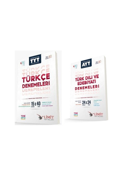 Limit Tyt Türkçe + Ayt Edebiyat Deneme Seti 2 Kitap 2024
