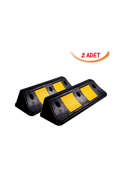 Kauçuk Araç Durdurucu Stoper Kauçuk Otopark Araç Stoperi Ankara 500x160x100mm 2 Adet
