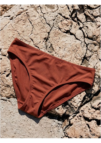 Lcw Dream Kahverengi Kadın Düz Bikini Alt