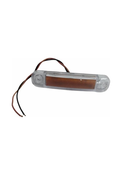 9v-30v Parmak Lamba 12-ledli Turuncu 101 22 Mm