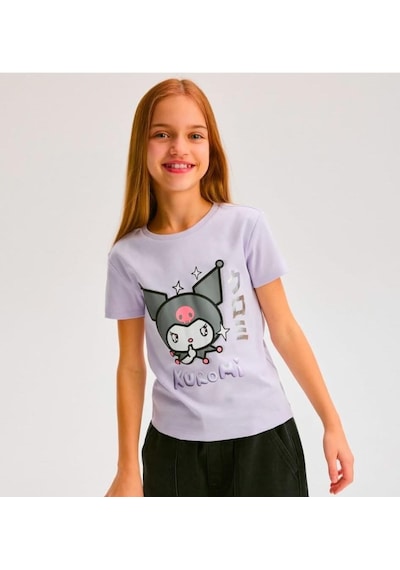Sea Bubbles Kuromi Kız Çocuk Tişört St08792 Lila
