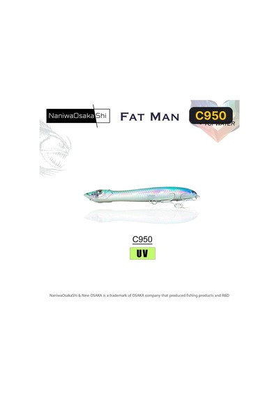 Naniwaosakashi Fat Man 135mm 26gr Topwater Sahte Balık
