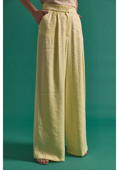 Sateen Freya Pantolon - Sarı-137158 Sarı