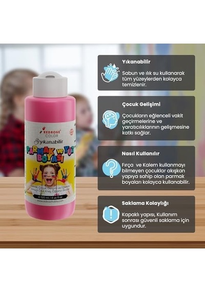 Pembe Parmak Boyası 120ml