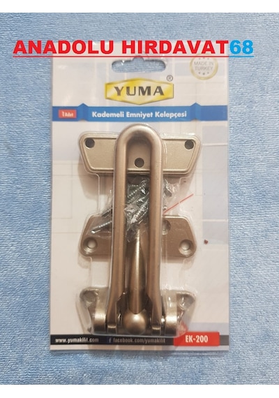 Yuma Çelik Kapı Emniyet Kelepçesi Saten Titanyum Yuma Çelik Kapı Emniyet Kelepçesi Saten Titanyum