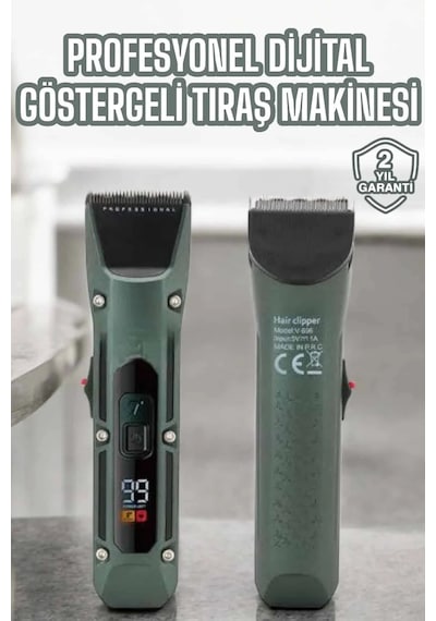 Diyar-ı Fırsat Tıraş Makinesi Dijital Göstergeli Turbo Motor Paslanmaz Çelik