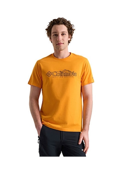 Columbia Cs0414 Csc M Branded Peaks Ss Tee Erkek Günlük Tişört 9110861816 Turuncu Turuncu