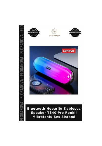 Bluetooth Hoparlör Kablosuz Speaker Ts40 Pro Renkli Mikrofonlu Ses Sistemi