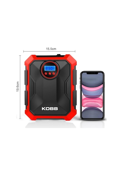 Kobb Kb200 12volt 150 Psı Ayarlanabilir Dijital Basınç Göstergeli Hava Lastik Şişirme Pompası Fr Kb200