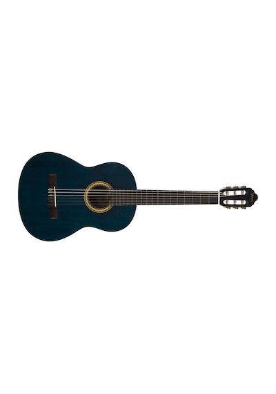 Valencıa Vc204tbu Klasik Gitar, Scale 4/4,şeffaf Mavi Mat, Kapak