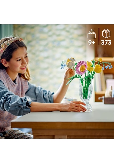 Lego 10347 Botanicals Küçük Sarı Buket - 9 Yaş & Üzeri Çocuklar İçin Çiçek Model Yapım Seti 373 Parça