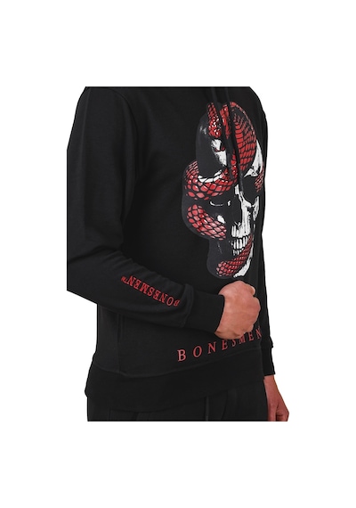 Bonesmen Erkek Kapüşonlu Sweatshirt (463015844) Siyah