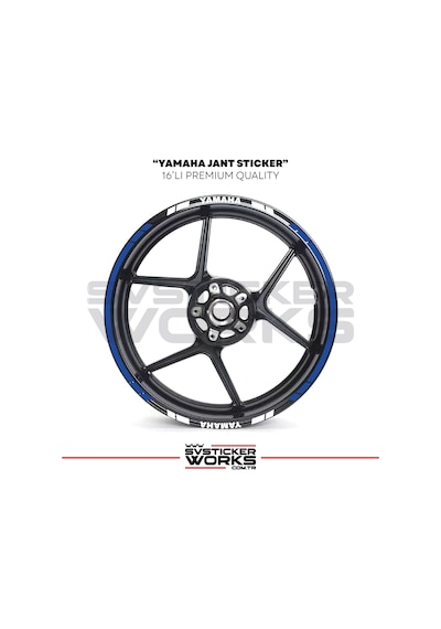 Yamaha Jant Sticker Seti Yüksek Kalite 16lı Jant Set Yamaha Uyumlu 37859164
