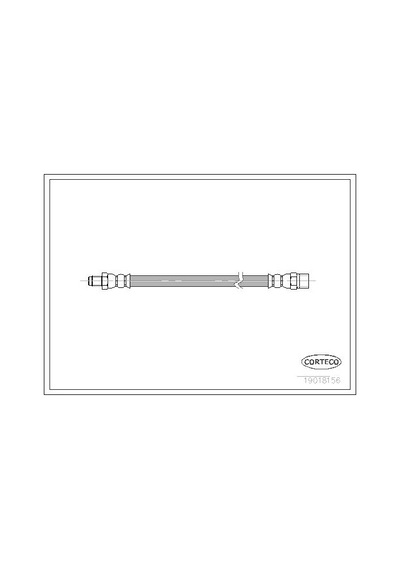 Corteco 19018156 Fren Hortumu Ön Mercedes W123 S123 C123 W461 W463 A1234280235