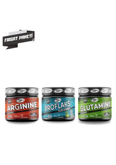 Arginine 300 Gr/proflaks Plus Vitamax 300 Gr/glutamine 300 Gr Yeşil Elma