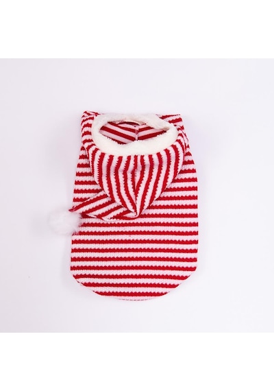Candycane Yelek-sweat Kırmızı Çizgili Şapkalı Triko Yılbaşı Noel Köpek Kıyafeti Kedi Kıyafeti Köpek Kolsuz Sweati Candycane Yelek-sweat Kırmızı Çizgili Şapkalı Triko Yılbaşı Noel Köpek Kıyafeti Kedi Kıyafeti Köpek Kolsuz Sweati
