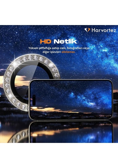 İphone 13 Pro,13 Pro Max İçin, Taşlı, Kamera Lens Koruyucu, Basit Kurulum, Hd Görüntü, Metal Çerçeve, 9h Temperli Cam, Çizilmeye Dayanıklı, Diamond Camera Lens Protector Gold