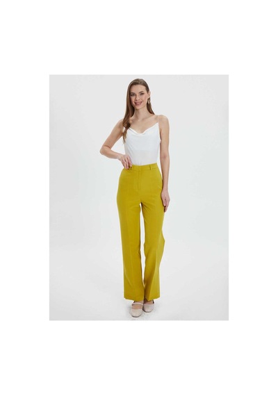 Selen Normal Bel Standart Sarı Kadın Pantolon 24ysl5141 Sarı