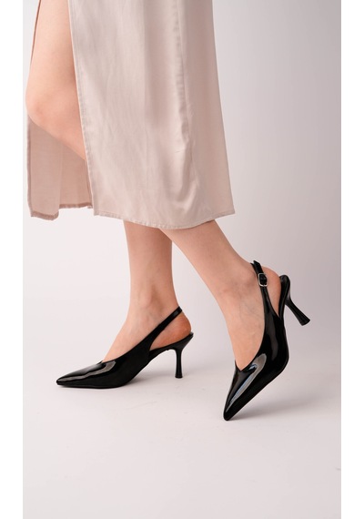 Alewomen Siyah Rugan Sivri Burun Arka Açık 9 Cm Topuk Mayra Stiletto Kadın Ayakkabı Siyah Rugan Alewomen Siyah Rugan Sivri Burun Arka Açık 9 Cm Topuk Mayra Stiletto Kadın Ayakkabı Siyah Rugan
