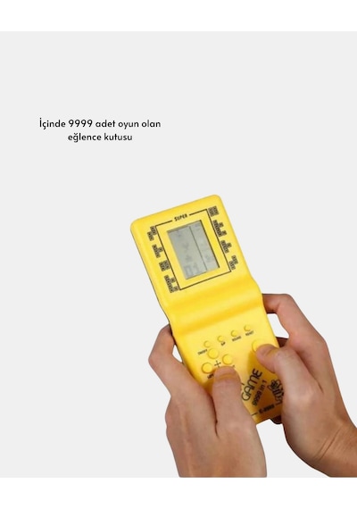 Kla - 425 - Gameboy Tetris Oyunu Tnabilir Pil İle Çalışan Retro - Gldısptm - El Konsolu