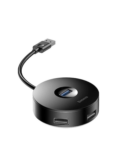 Baseus 4 Portlu Usb Çoğaltıcı Usb Hub Windows Apple Uyumlu MacBook - USB Siya