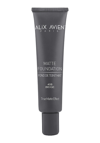 Alix Avien Uzun Süre Kalıcı Doğal Mat Bitişli E Vitamini İçeren Mat Fondöten Matte Foundation 408 Beige