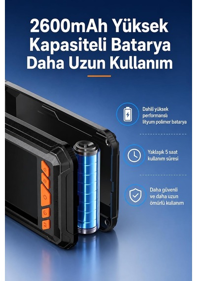 Ayrex 20 Metre Tek Kameralı Endoskop Kamera 1080p Hd Led Aydınlatmalı Sert Kablolu Yeni