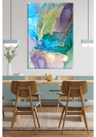 Renklerin Dili Soyut Sanatsal Kanvas Tablo  ( 7 Farklı Ölçü ) 140 x 100